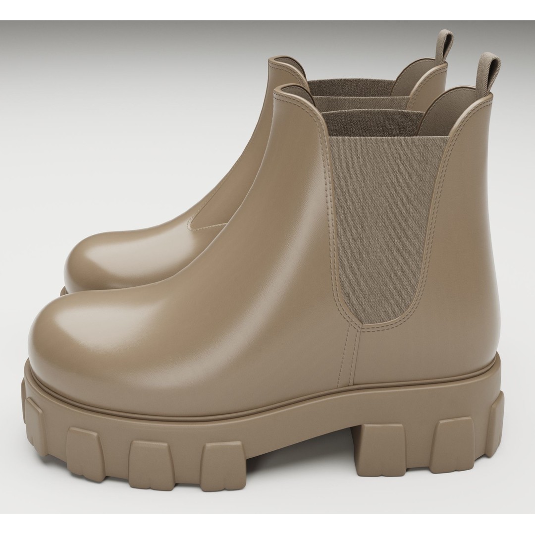 Chelsea Boots 3D Model – Low Poly Game Asset, FBX, PBR Textures - View 8