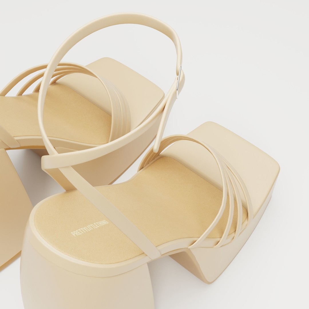 Heels 3D Model – Low Poly Game Ready Shoe with PBR Textures - View 14