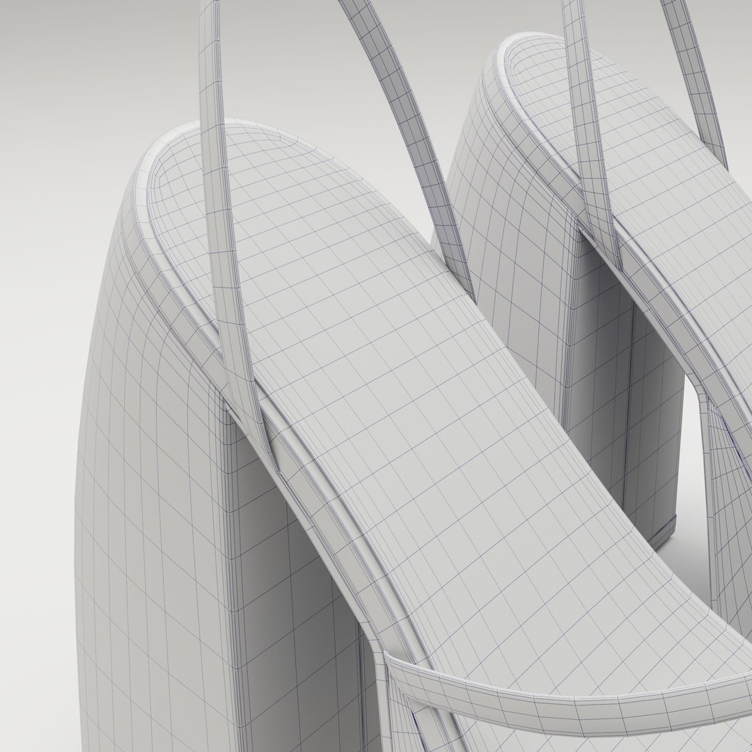 Heels 3D Model – Low Poly Game Ready Shoe with PBR Textures - View 23