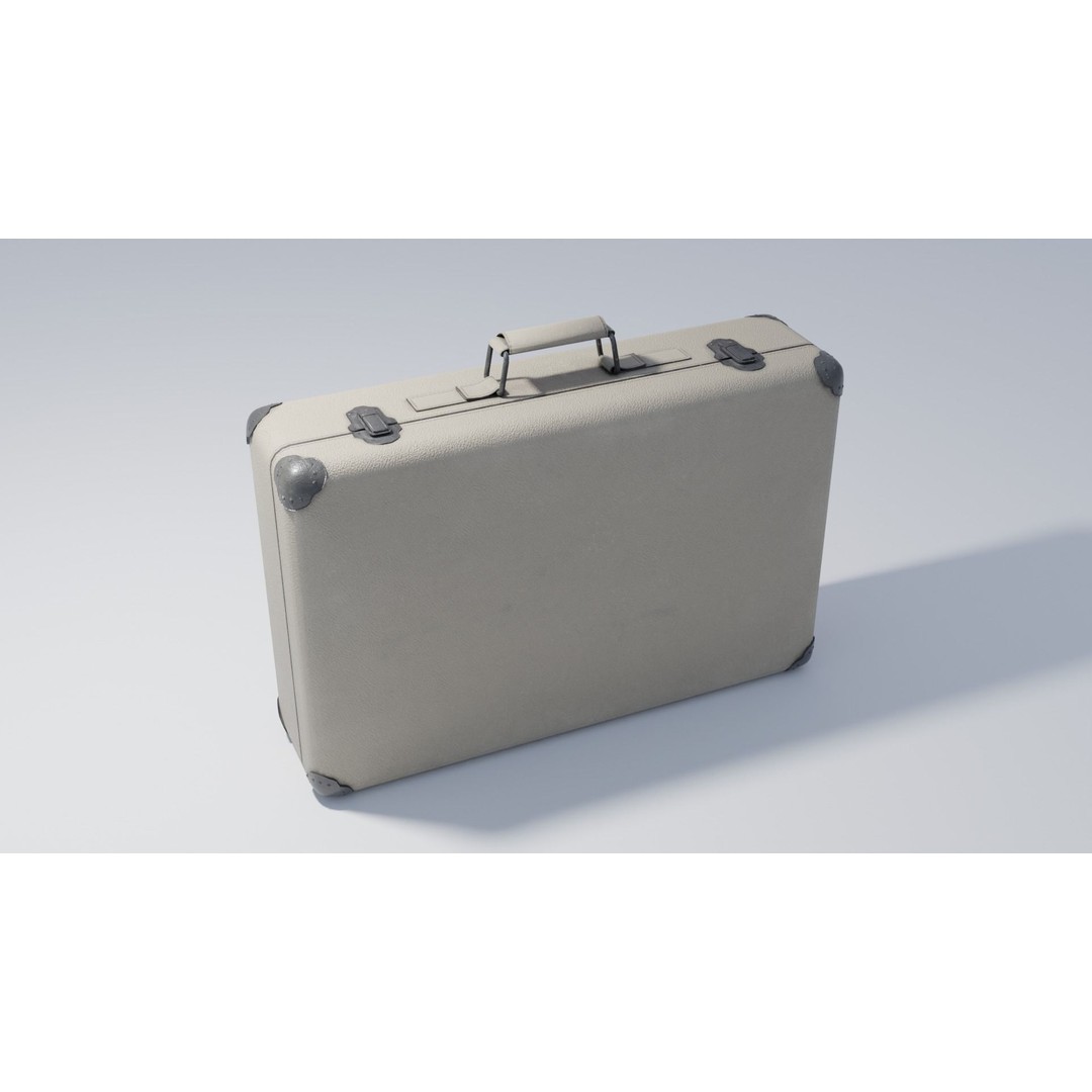 Travel Suitcase 3D Model – Low Poly PBR Asset with Textures