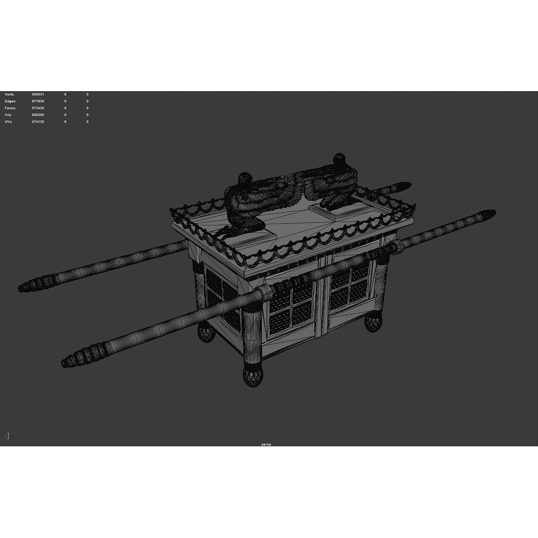 Ark of the Covenant 3D Model – High-Quality Historical Asset, PBR - View 16