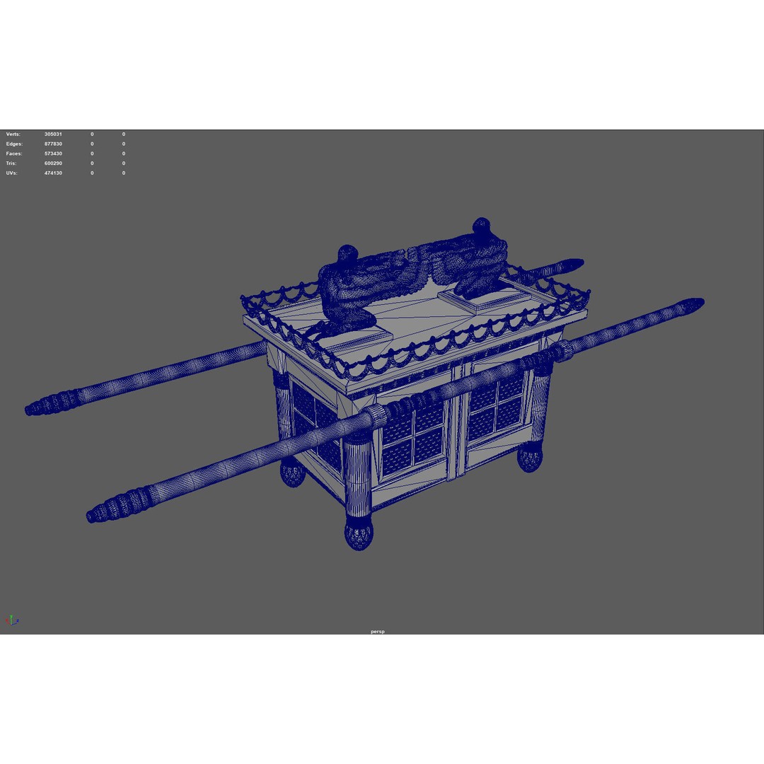 Ark of the Covenant 3D Model – High-Quality Historical Asset, PBR - View 8