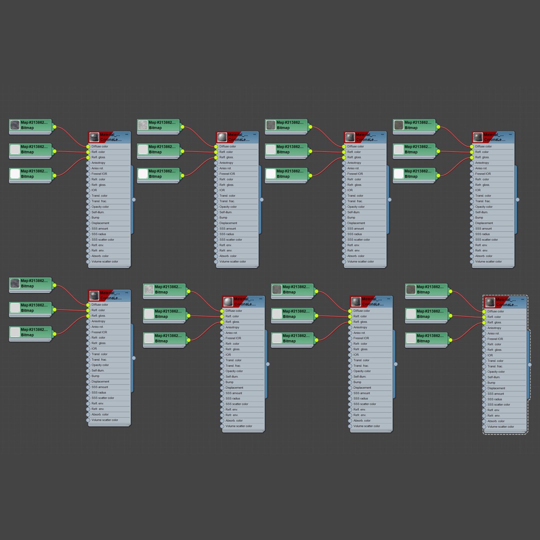 Marble Porcelain Tiles Set 3D Model – Glossy & Matte Textures, PBR - View 8