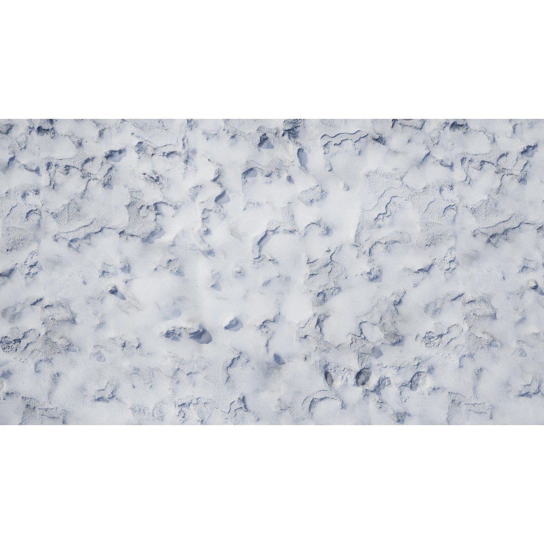 Snow Area Materials 3D Model – Low Poly PBR Textures, UE Compatible - View 11