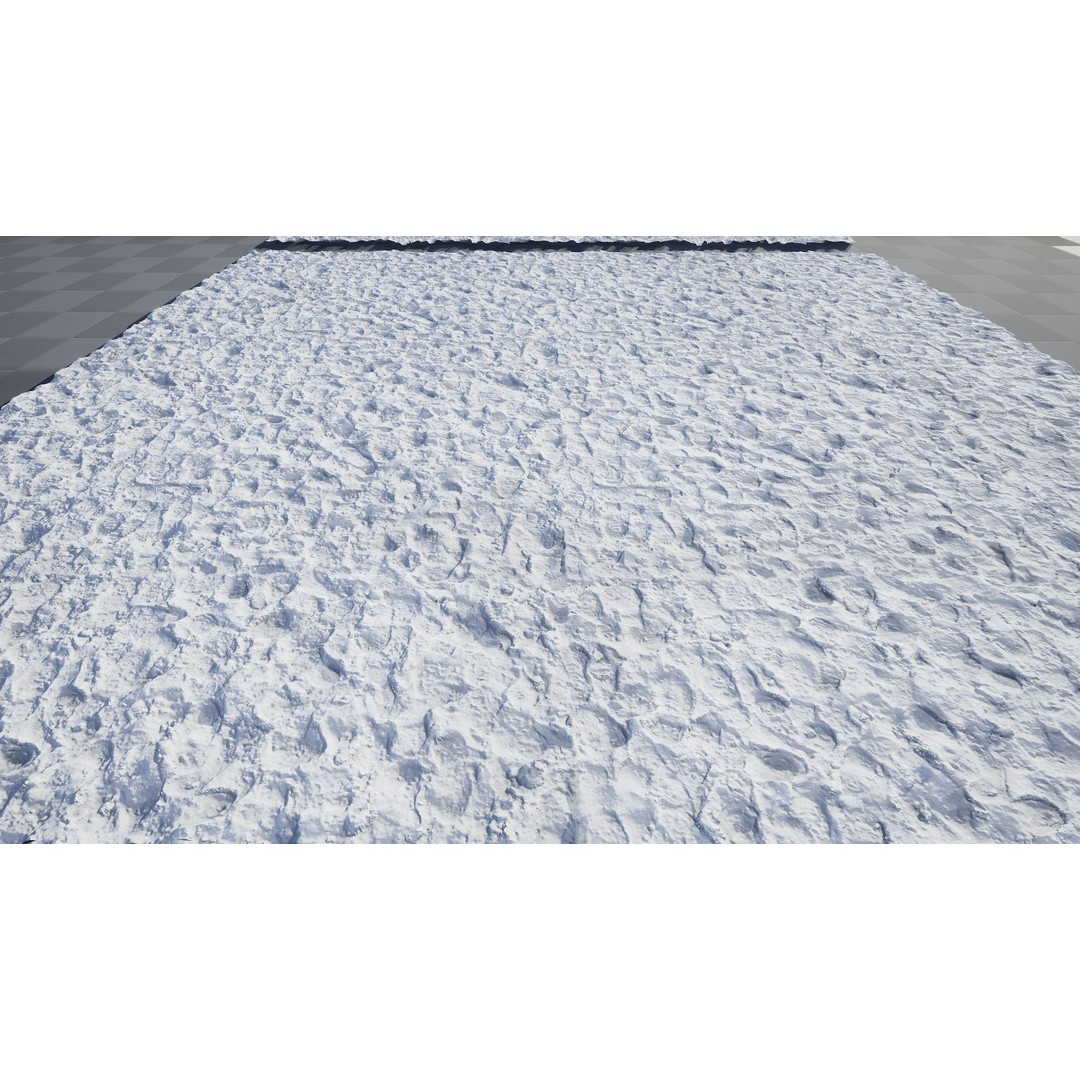 Snow Area Materials 3D Model – Low Poly PBR Textures, UE Compatible - View 22
