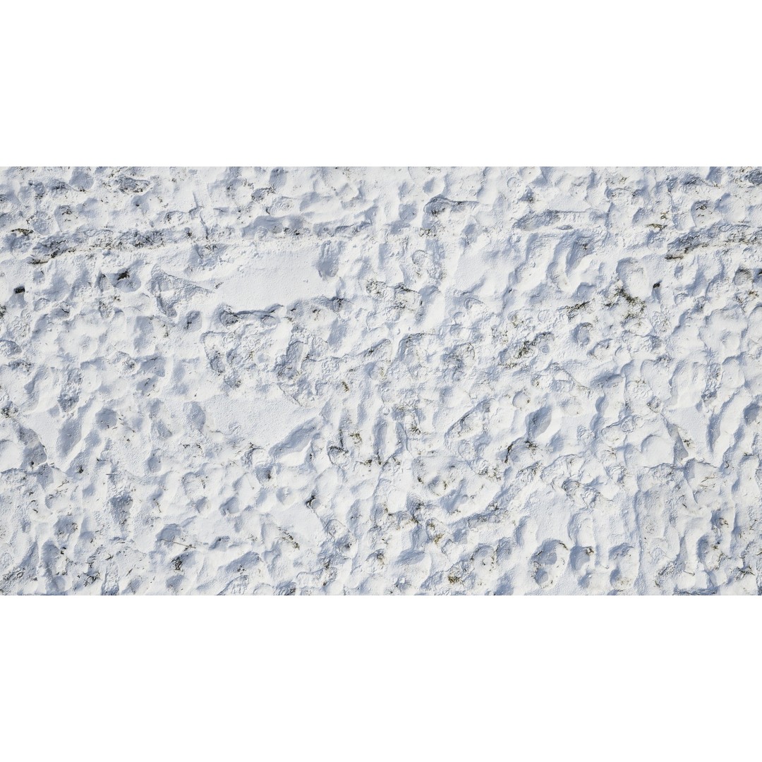 Snow Area Materials 3D Model – Low Poly PBR Textures, UE Compatible - View 4