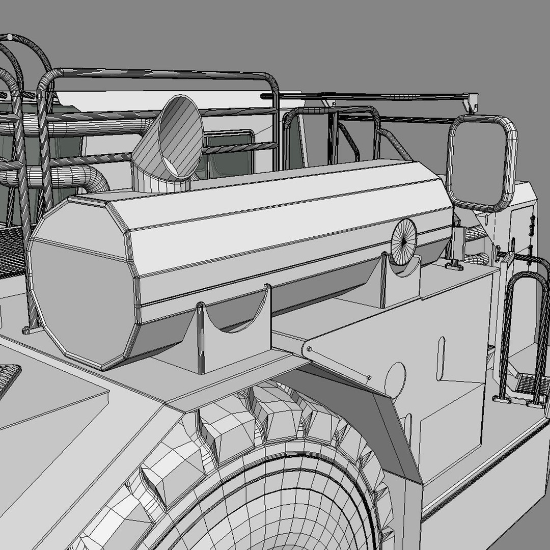 Underground Mining Truck Cat AD60 3D Model – High Poly PBR Vehicle, FBX