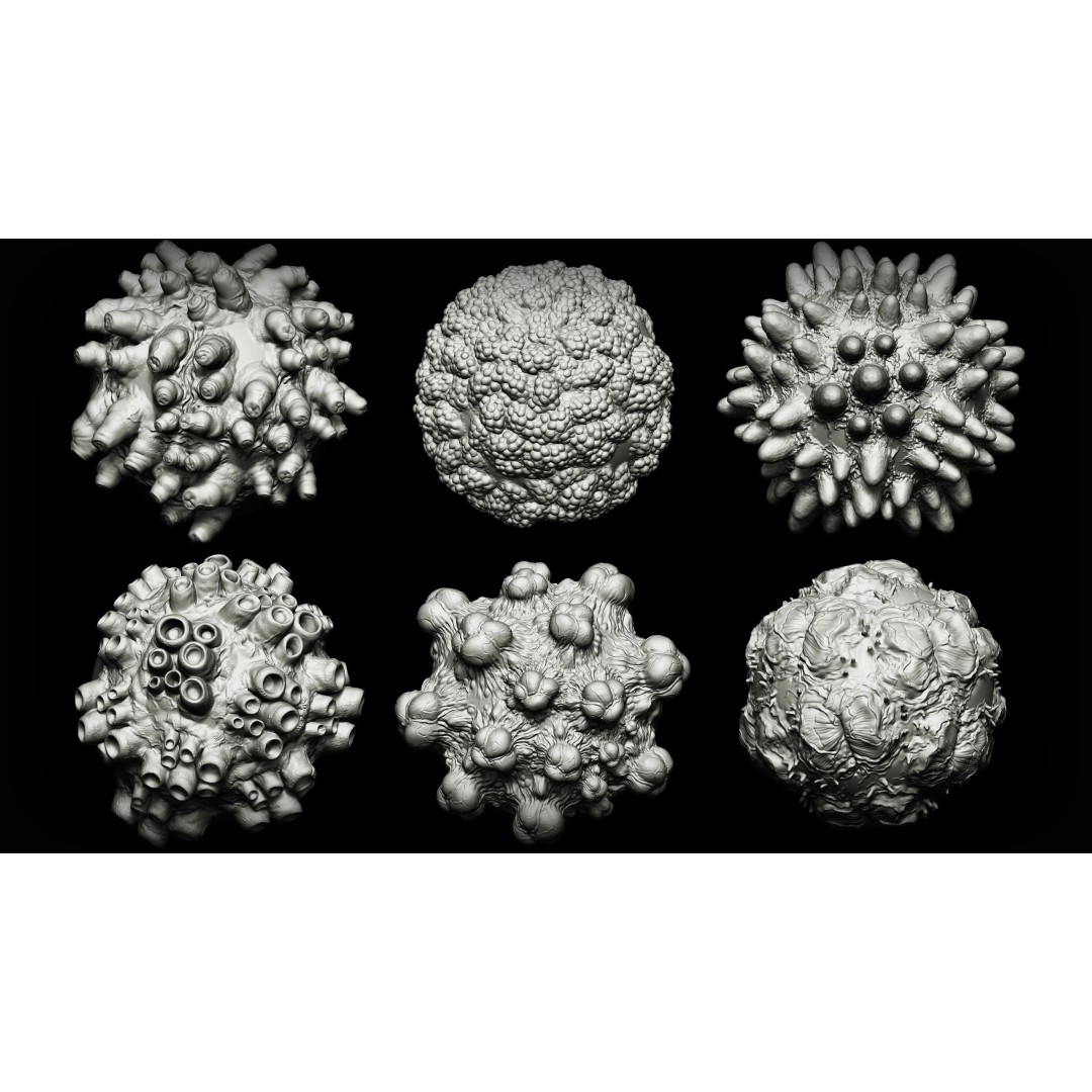 Infection and Diseases 3D Model – VDM Brush Pack for Zbrush & Blender - View 10