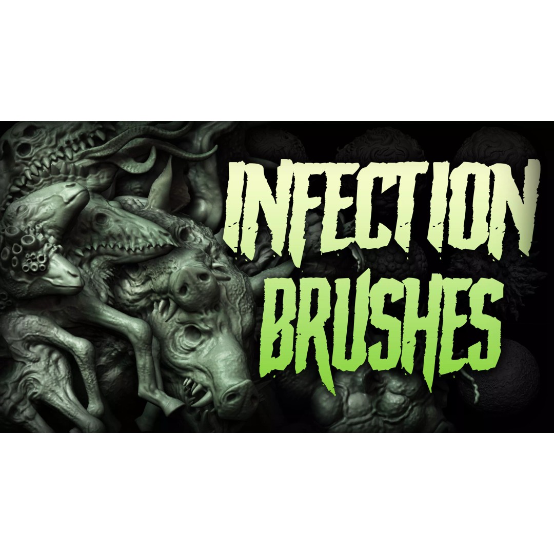 Infection and Diseases 3D Model – VDM Brush Pack for Zbrush & Blender - View 2
