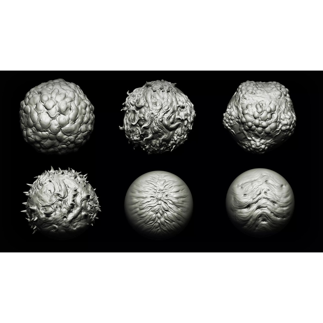 Infection and Diseases 3D Model – VDM Brush Pack for Zbrush & Blender - View 5