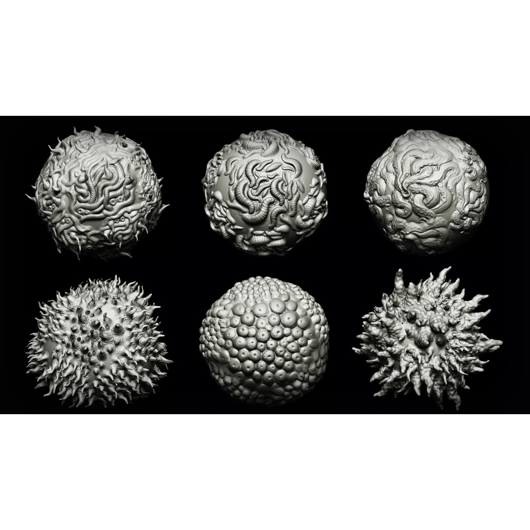 Infection and Diseases 3D Model – VDM Brush Pack for Zbrush & Blender - View 9