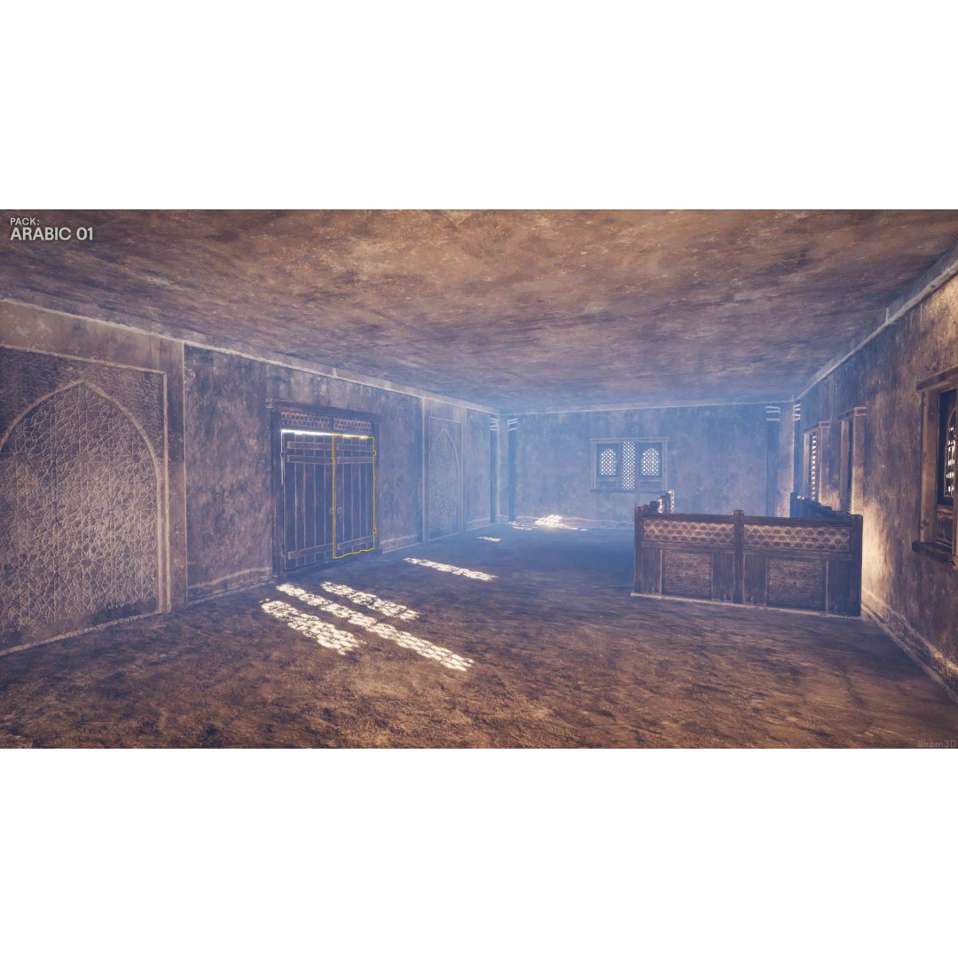 Arabic House 3D Model – Historic Low-Poly Game Asset, FBX, OBJ, Blender