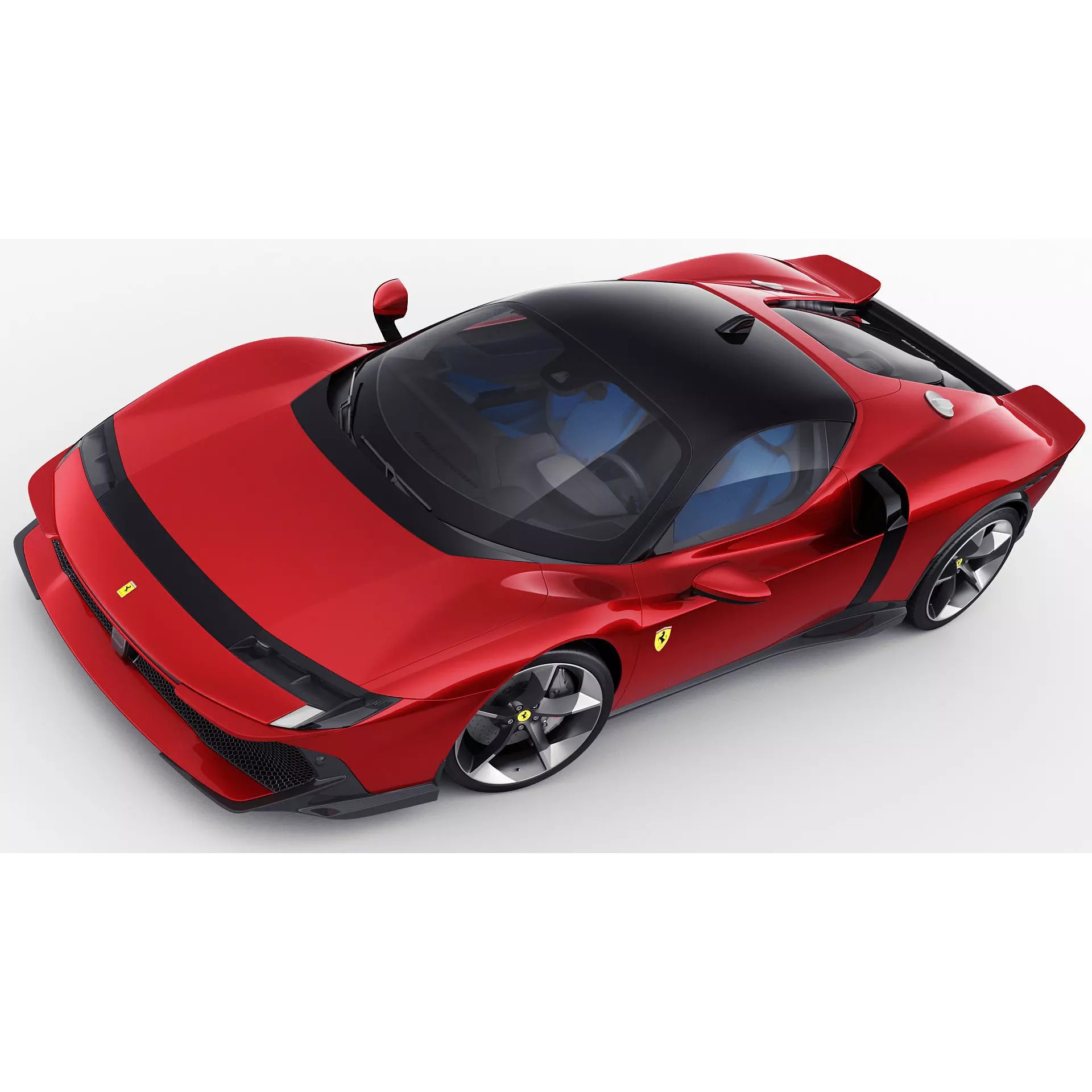 Ferrari 849 Testarossa - Detailed Game-Ready 3D Model - View 13