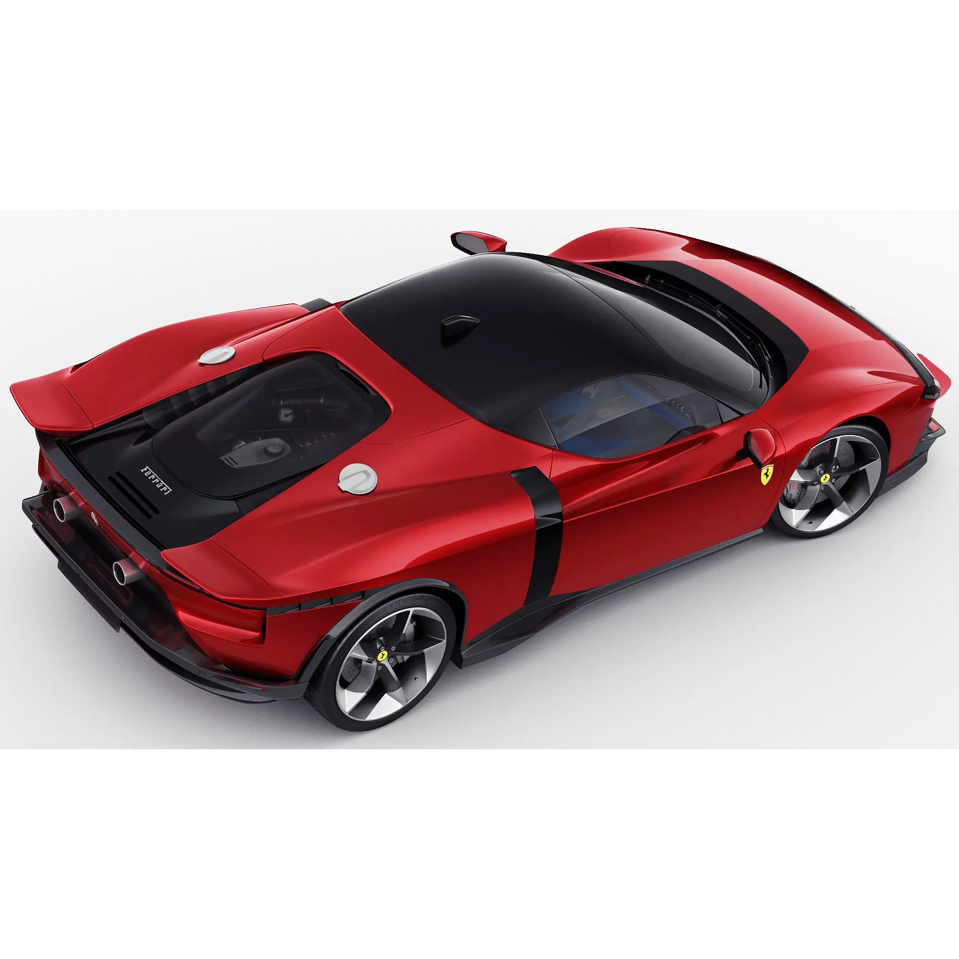 Ferrari 849 Testarossa - Detailed Game-Ready 3D Model - View 14