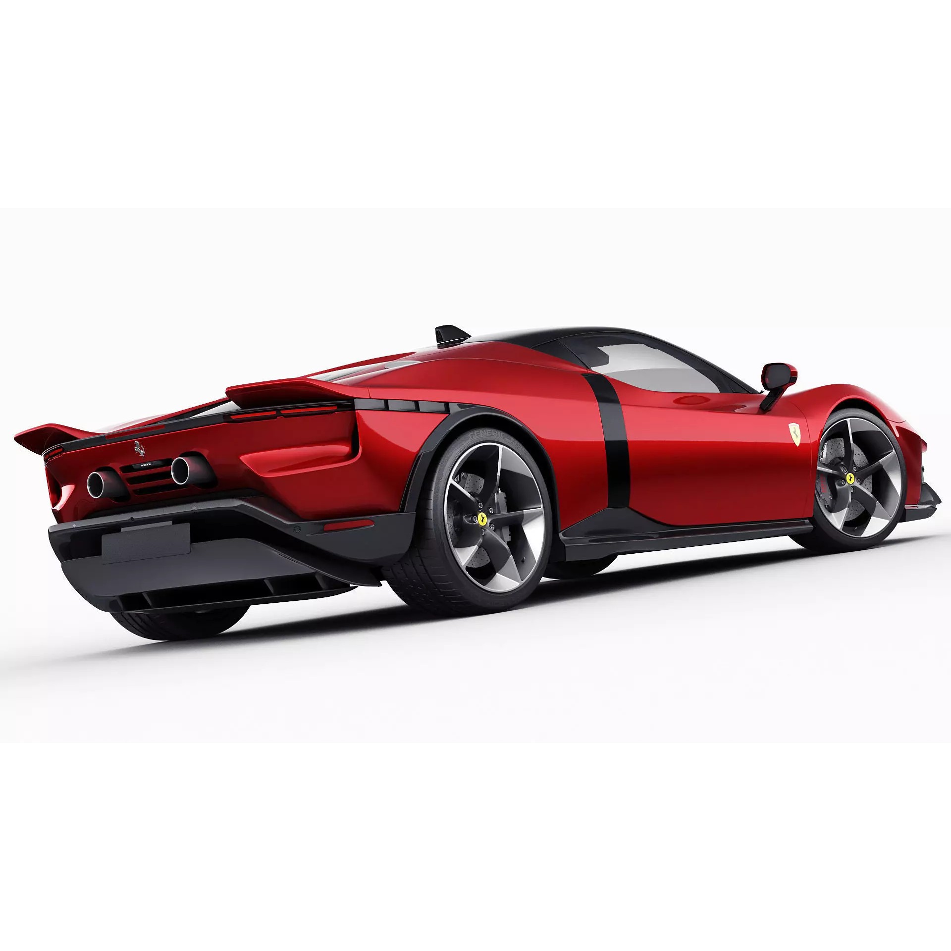 Ferrari 849 Testarossa - Detailed Game-Ready 3D Model - View 16