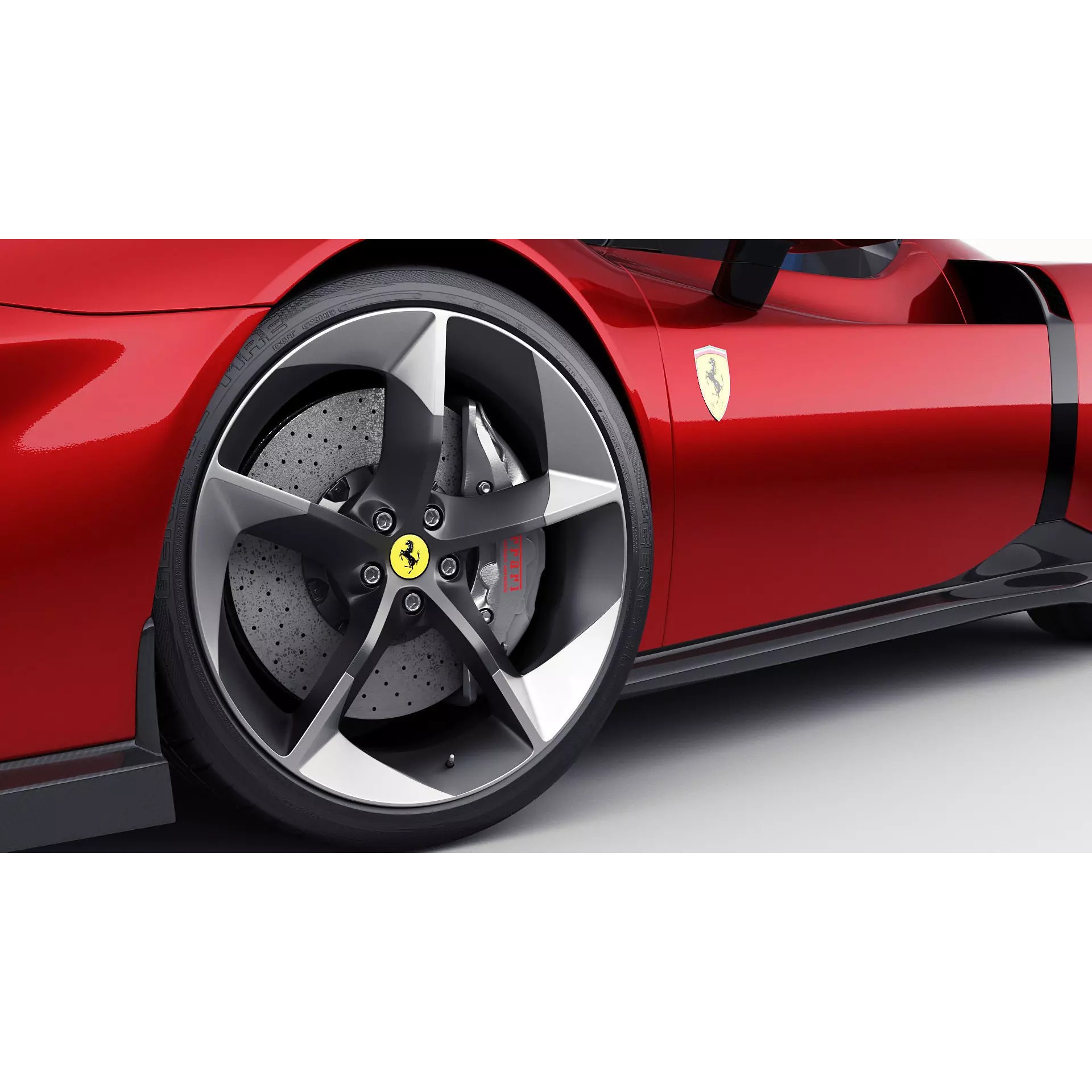 Ferrari 849 Testarossa - Detailed Game-Ready 3D Model - View 17