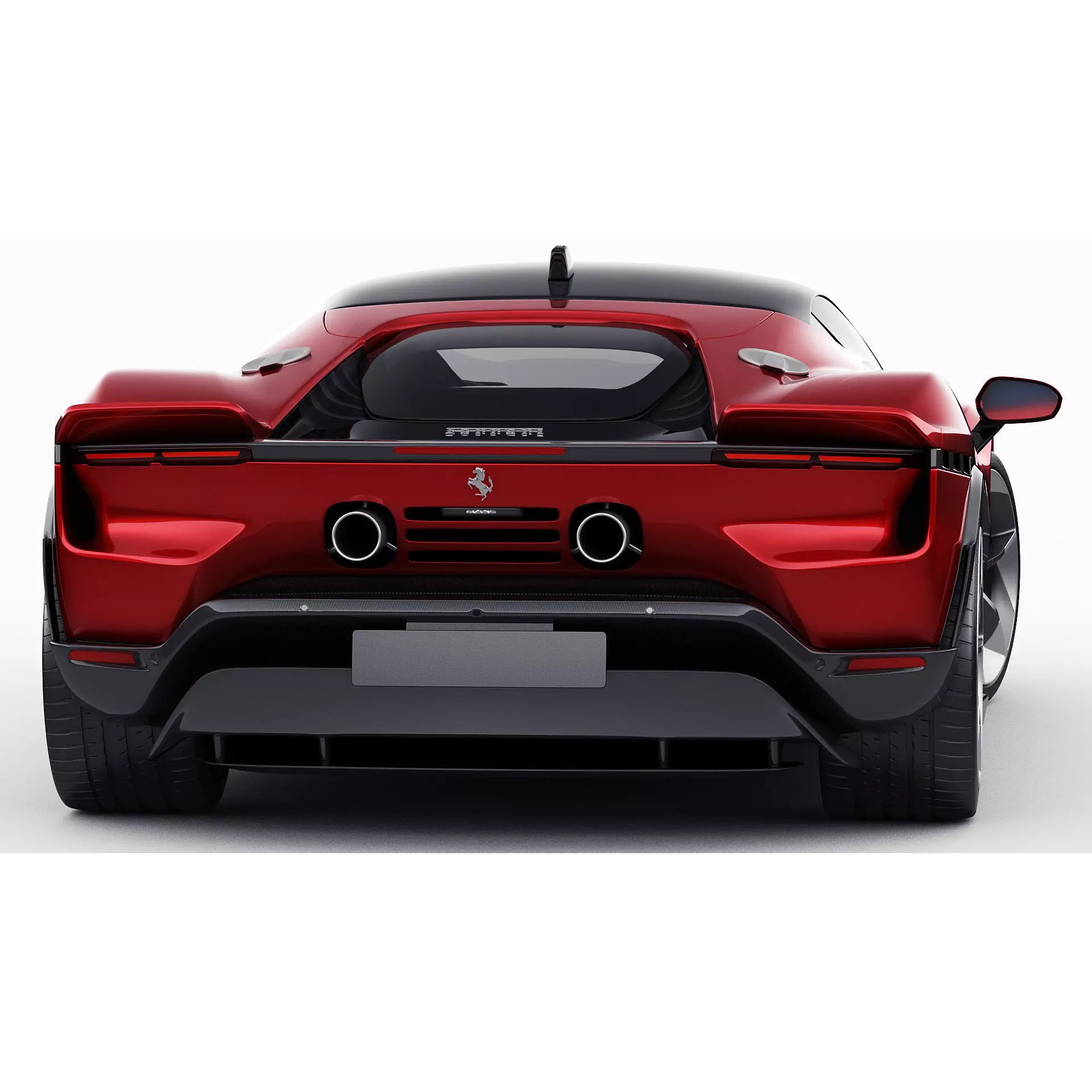 Ferrari 849 Testarossa - Detailed Game-Ready 3D Model - View 21