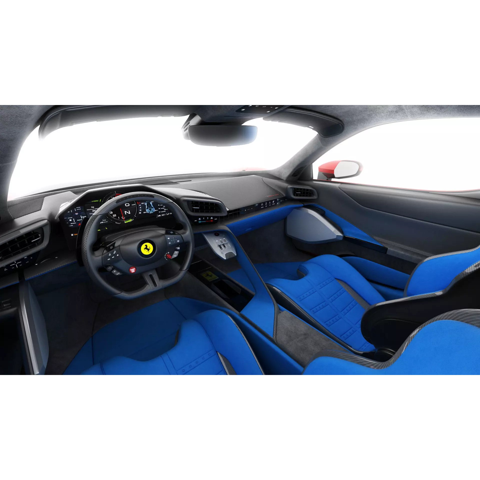 Ferrari 849 Testarossa - Detailed Game-Ready 3D Model - View 23