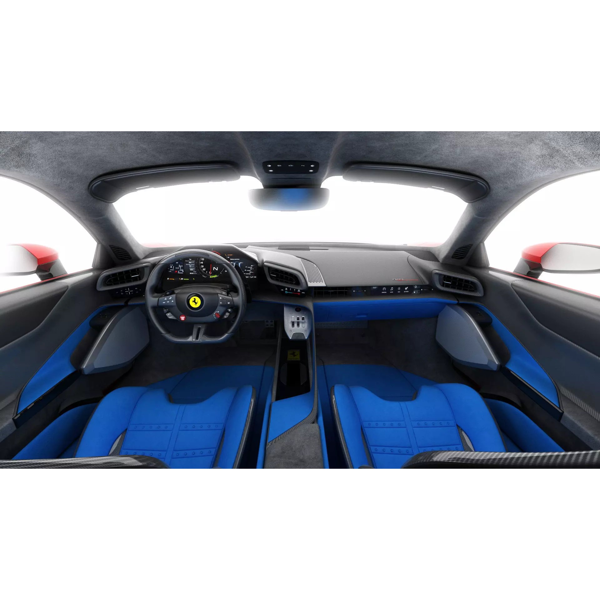 Ferrari 849 Testarossa - Detailed Game-Ready 3D Model - View 25