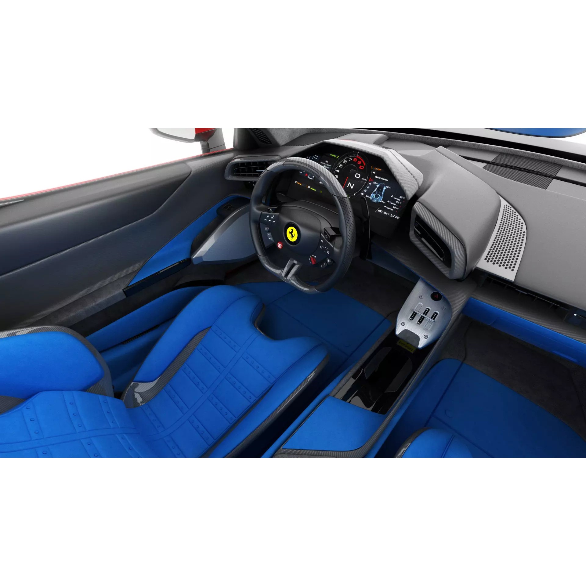 Ferrari 849 Testarossa - Detailed Game-Ready 3D Model - View 28