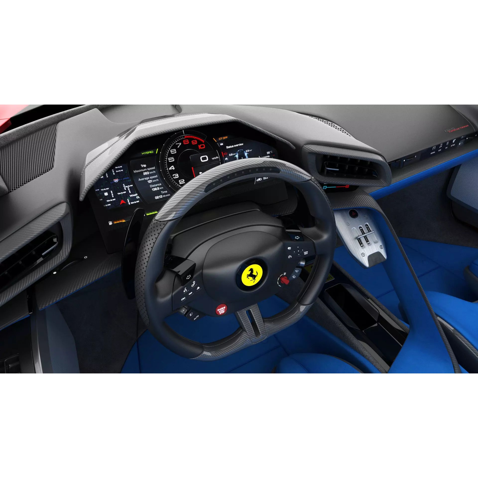 Ferrari 849 Testarossa - Detailed Game-Ready 3D Model - View 29