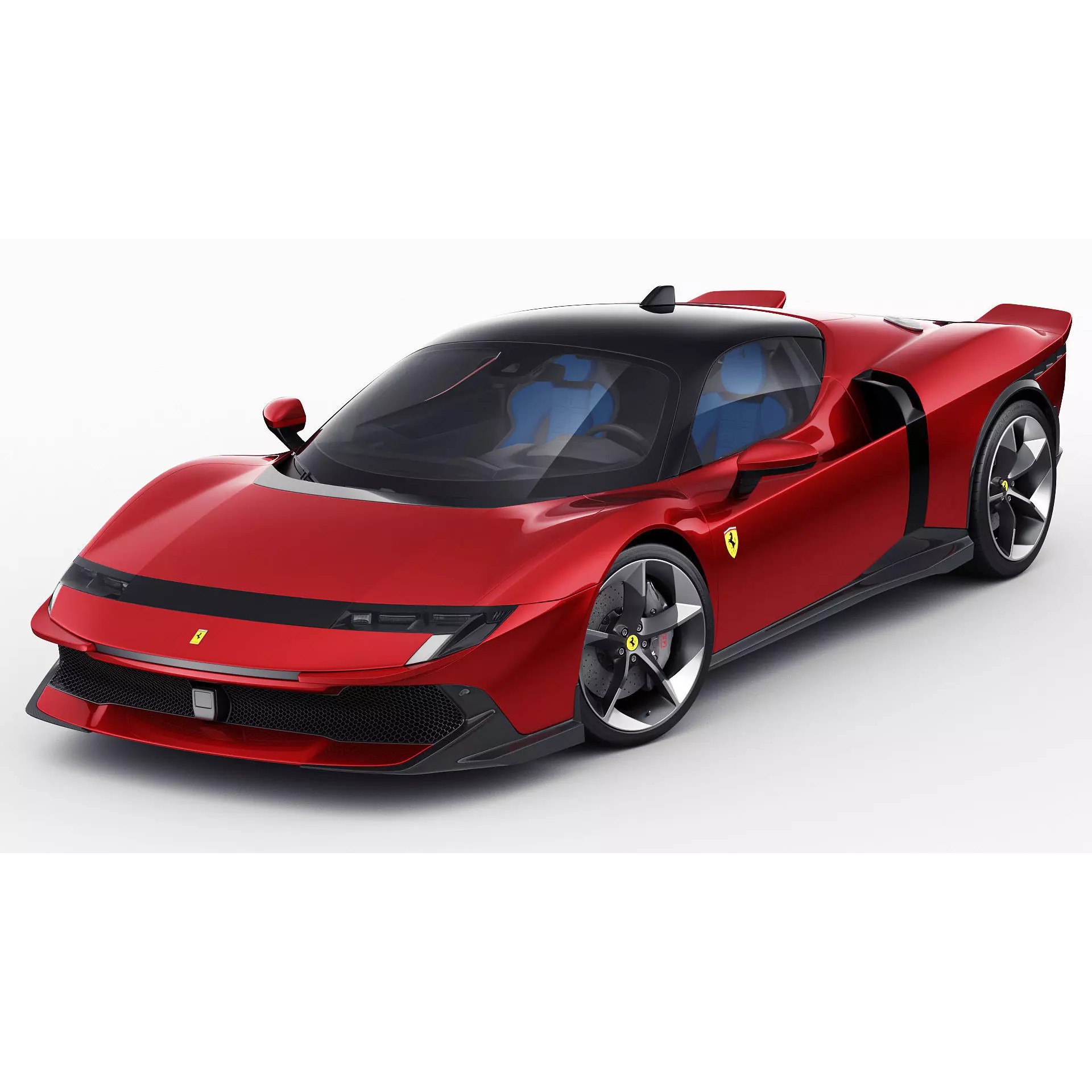 Ferrari 849 Testarossa - Detailed Game-Ready 3D Model - View 3