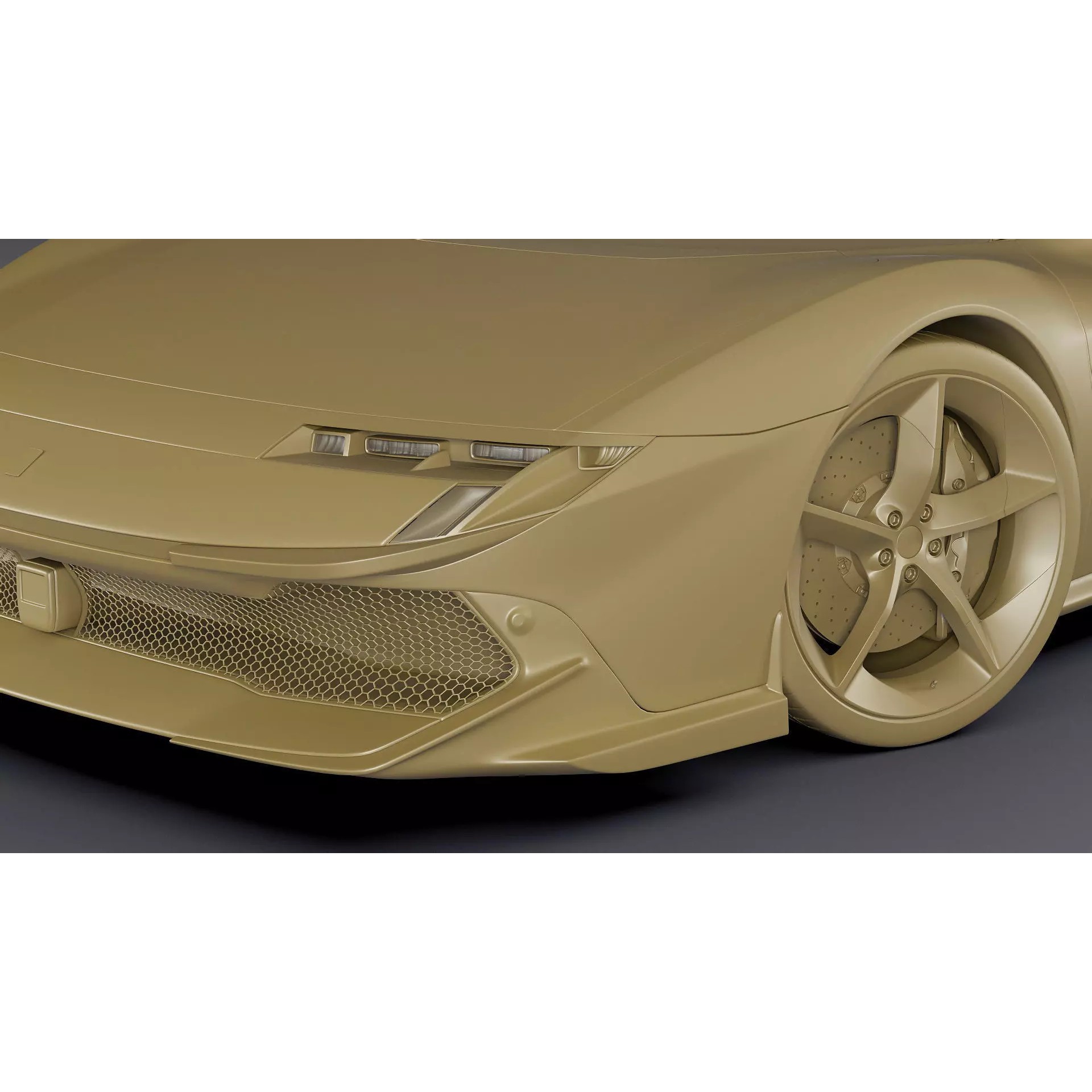 Ferrari 849 Testarossa - Detailed Game-Ready 3D Model - View 33