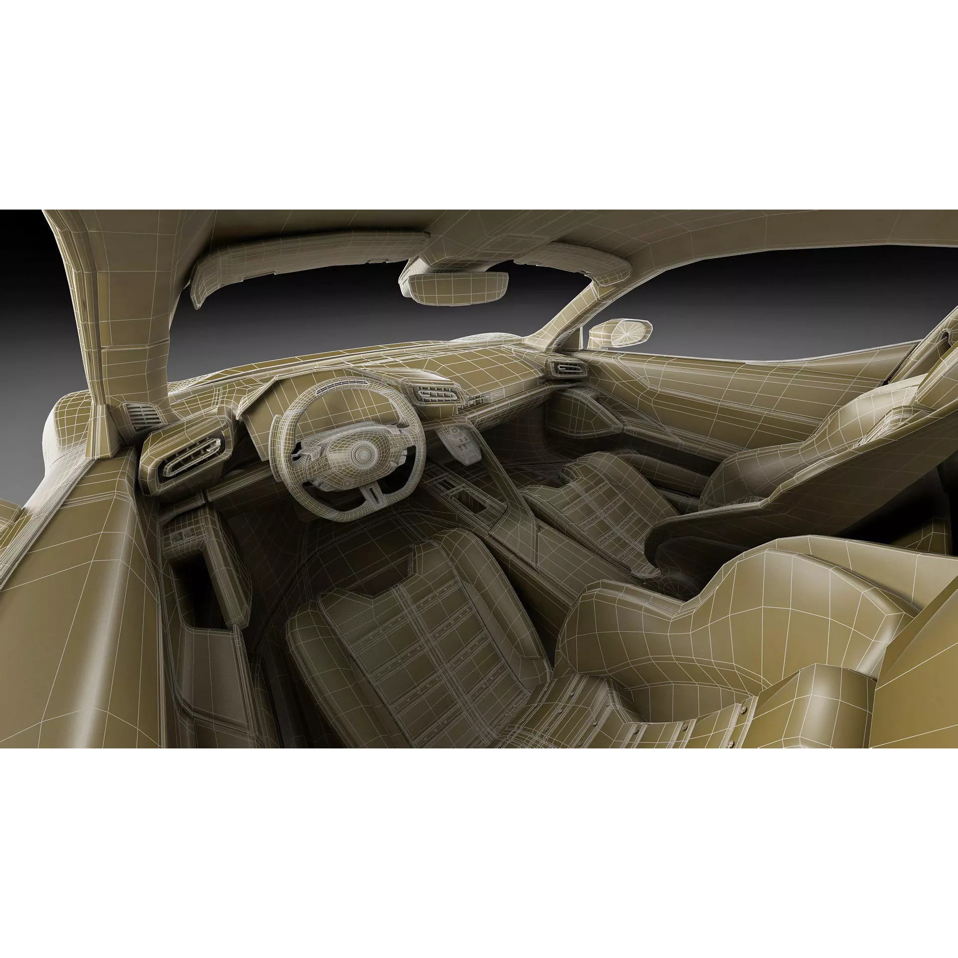 Ferrari 849 Testarossa - Detailed Game-Ready 3D Model - View 40