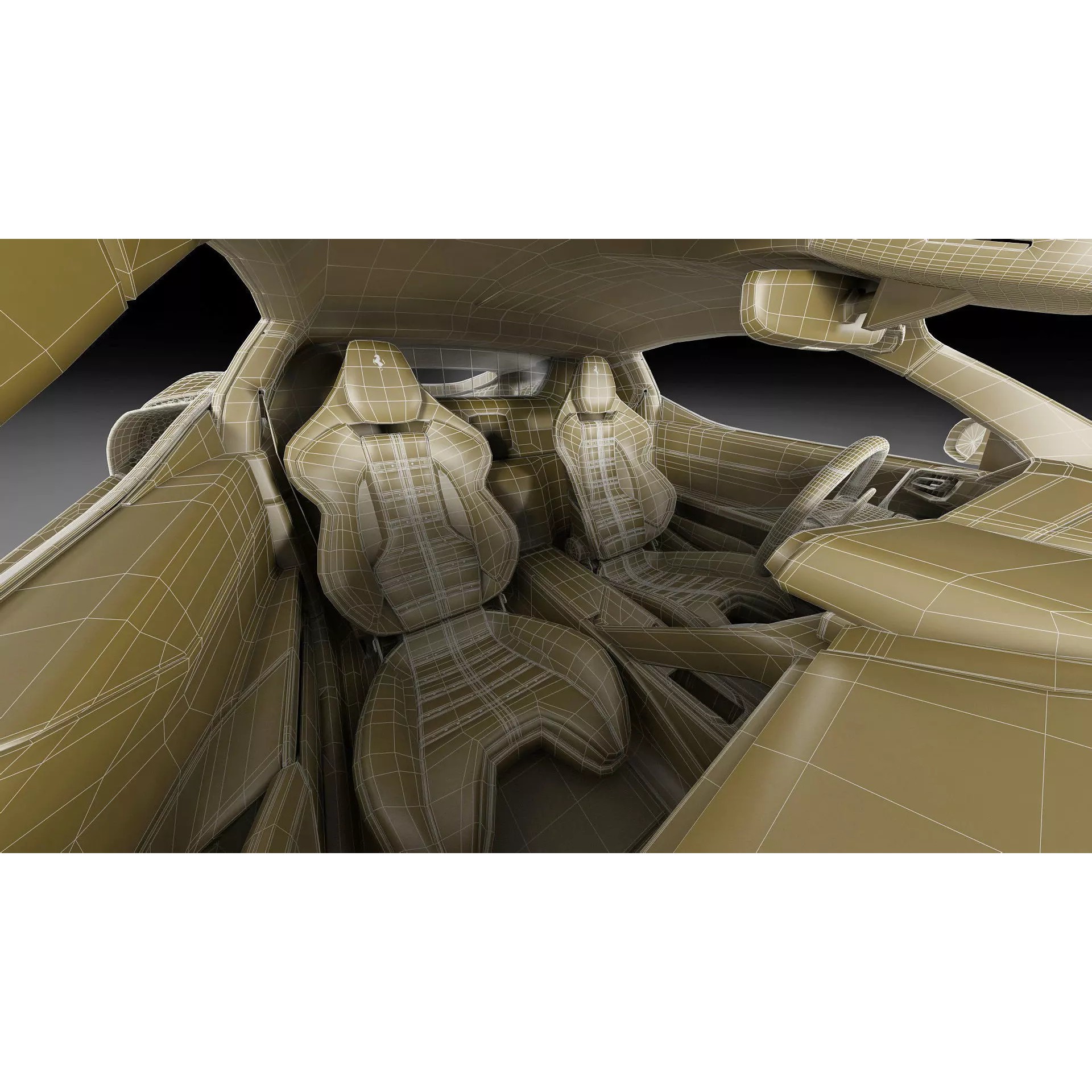 Ferrari 849 Testarossa - Detailed Game-Ready 3D Model - View 41