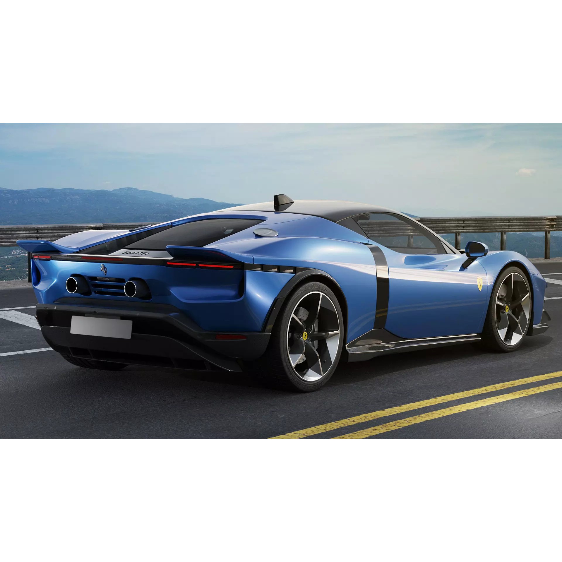 Ferrari 849 Testarossa - Detailed Game-Ready 3D Model - View 7