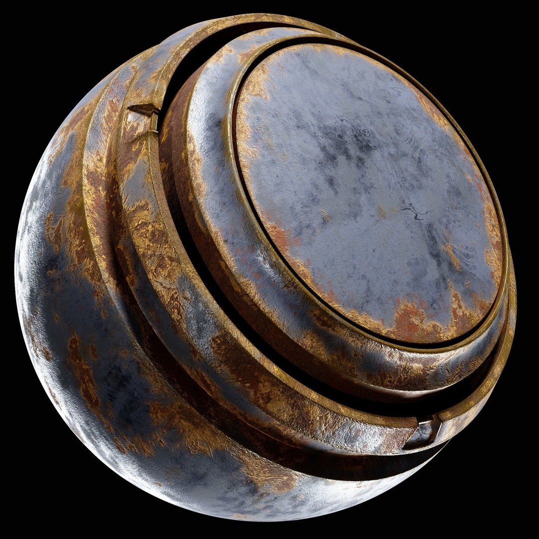 Rust Smart Materials 3D Model – 30 High-Quality Textures, SPSM - View 12
