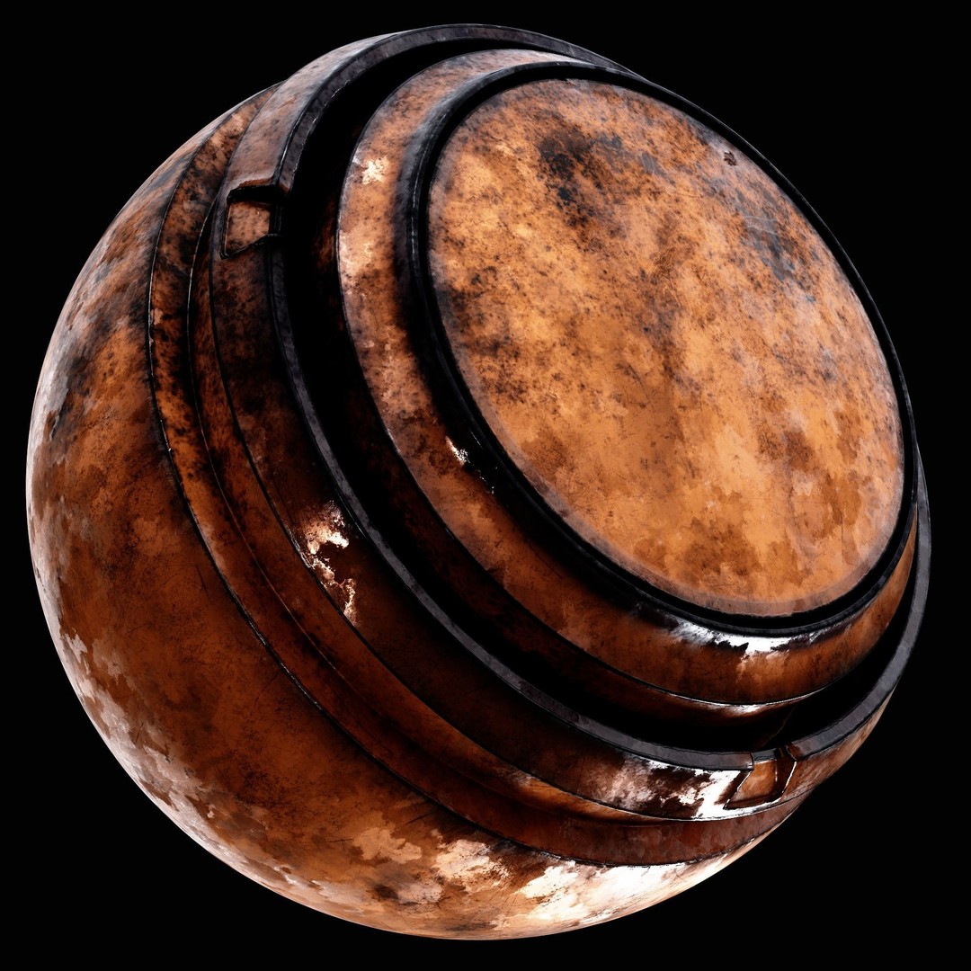 Rust Smart Materials 3D Model – 30 High-Quality Textures, SPSM - View 15