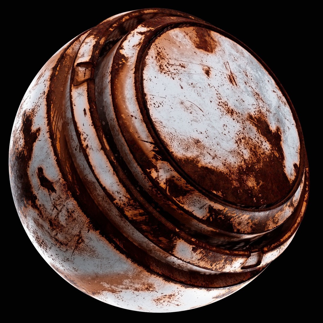 Rust Smart Materials 3D Model – 30 High-Quality Textures, SPSM - View 9