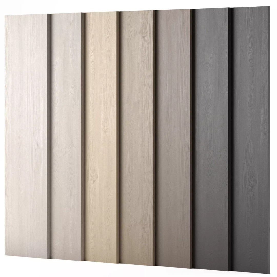 Oak Wood Material 3D Model – 7 Color Textures, PBR Formats - View 2