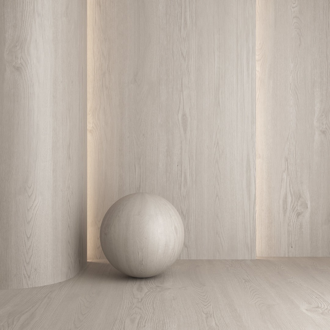 Oak Wood Material 3D Model – 7 Color Textures, PBR Formats - View 4