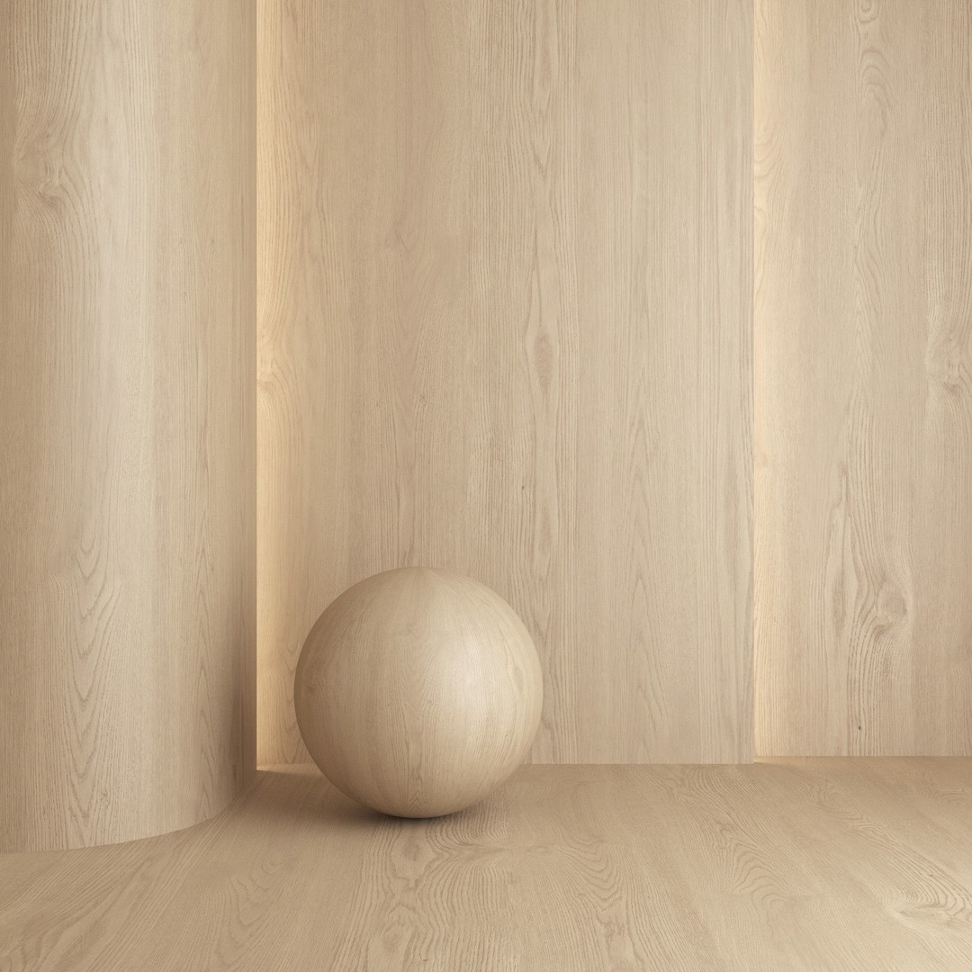 Oak Wood Material 3D Model – 7 Color Textures, PBR Formats - View 5