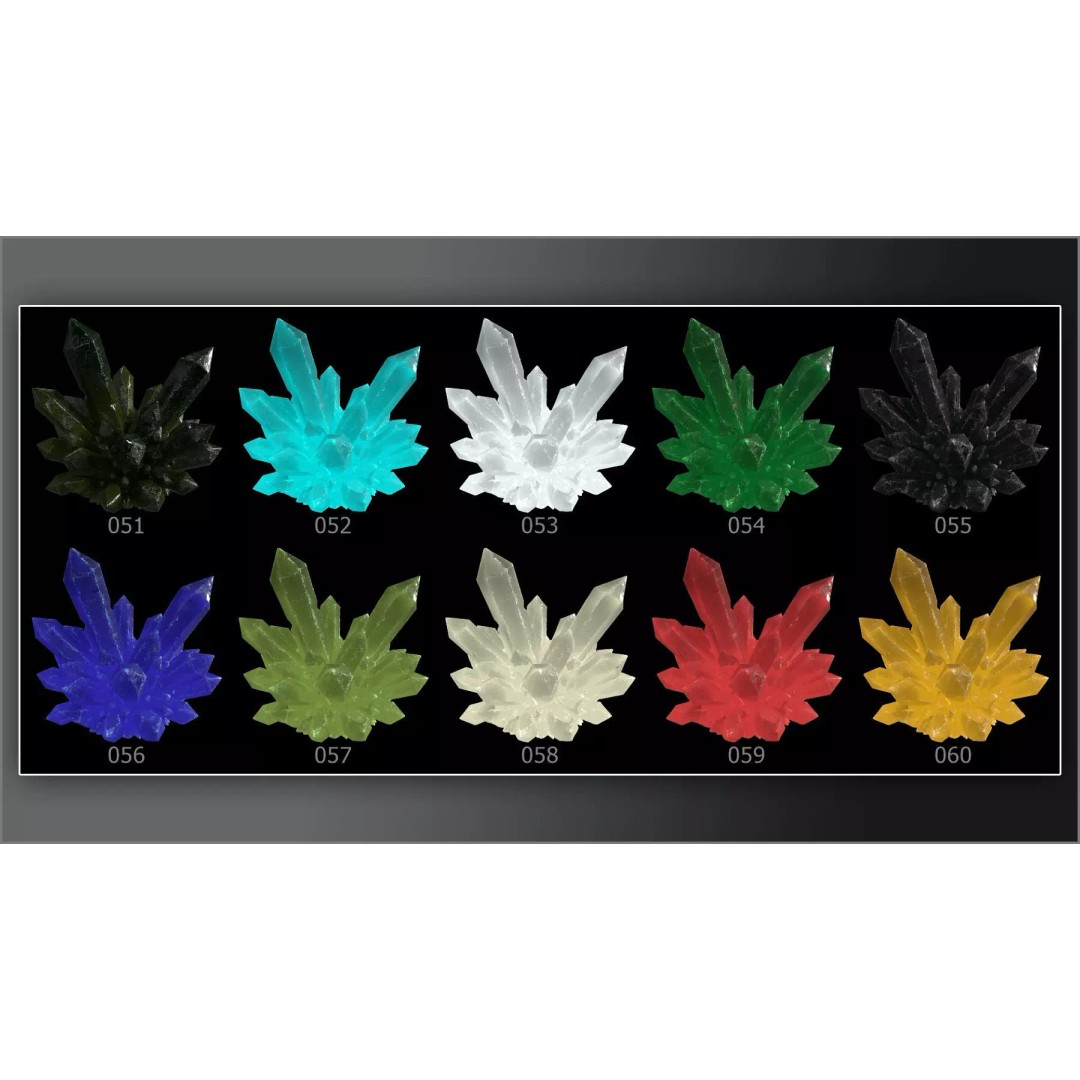 100 Gemstone Smart Materials 3D Model – PBR Textures for Substance Painter - View 10