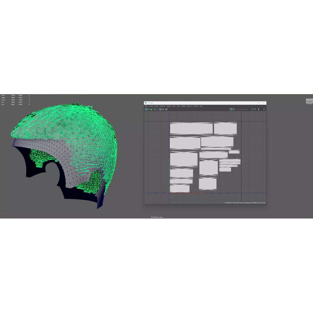Buzz Cut Fade 3D Model – Low Poly Game-Ready Hair Asset, FBX - View 12