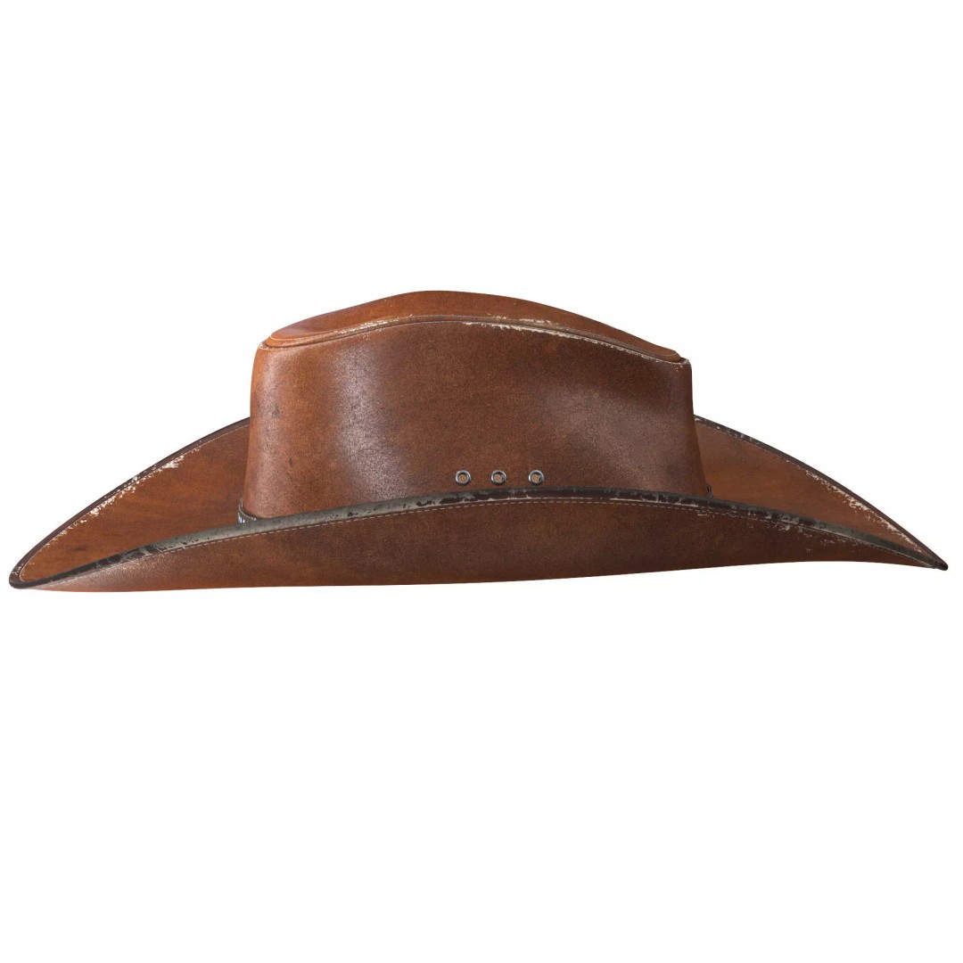Cowboy Hat 3D Model – Realistic PBR Textured Headwear, FBX/OBJ - View 8