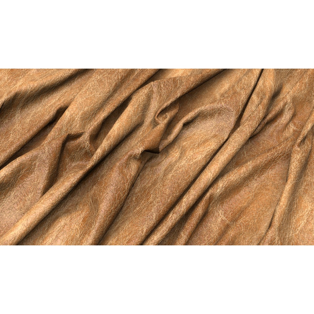 Leather PBR Texture 3D Model – 4K Seamless PNG Textures - View 12