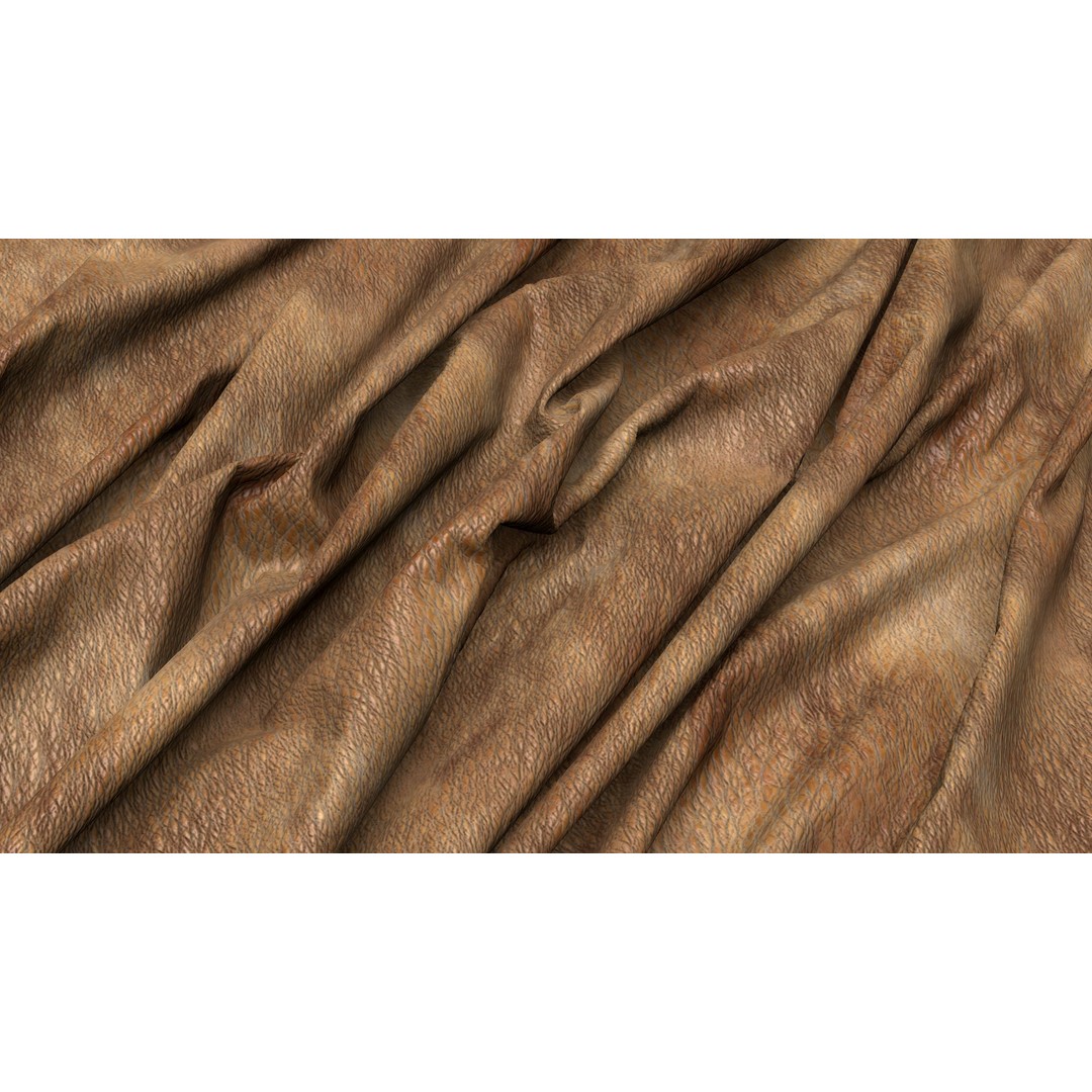 Leather PBR Texture 3D Model – 4K Seamless PNG Textures - View 5