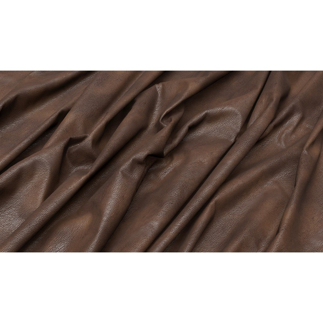 Leather PBR Texture 3D Model – 4K Seamless PNG Textures - View 8