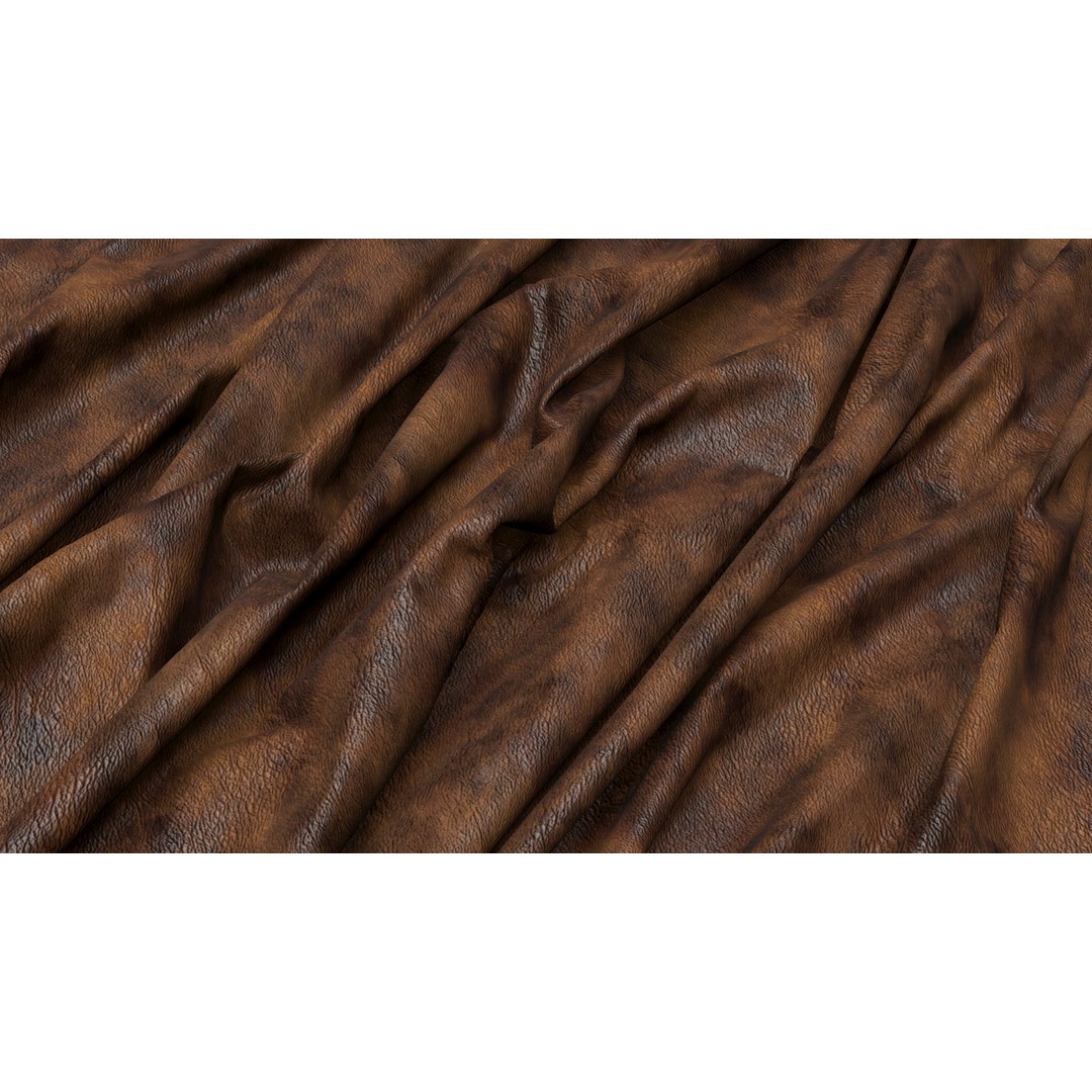 Leather PBR Texture 3D Model – 4K Seamless PNG Textures - View 9