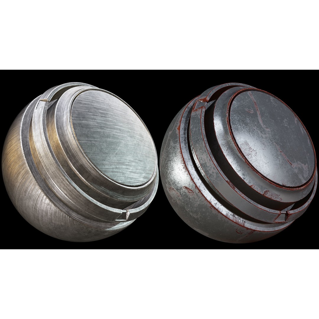40 Metal Smart Material Textures 3D Model – PBR Customizable Assets - View 13