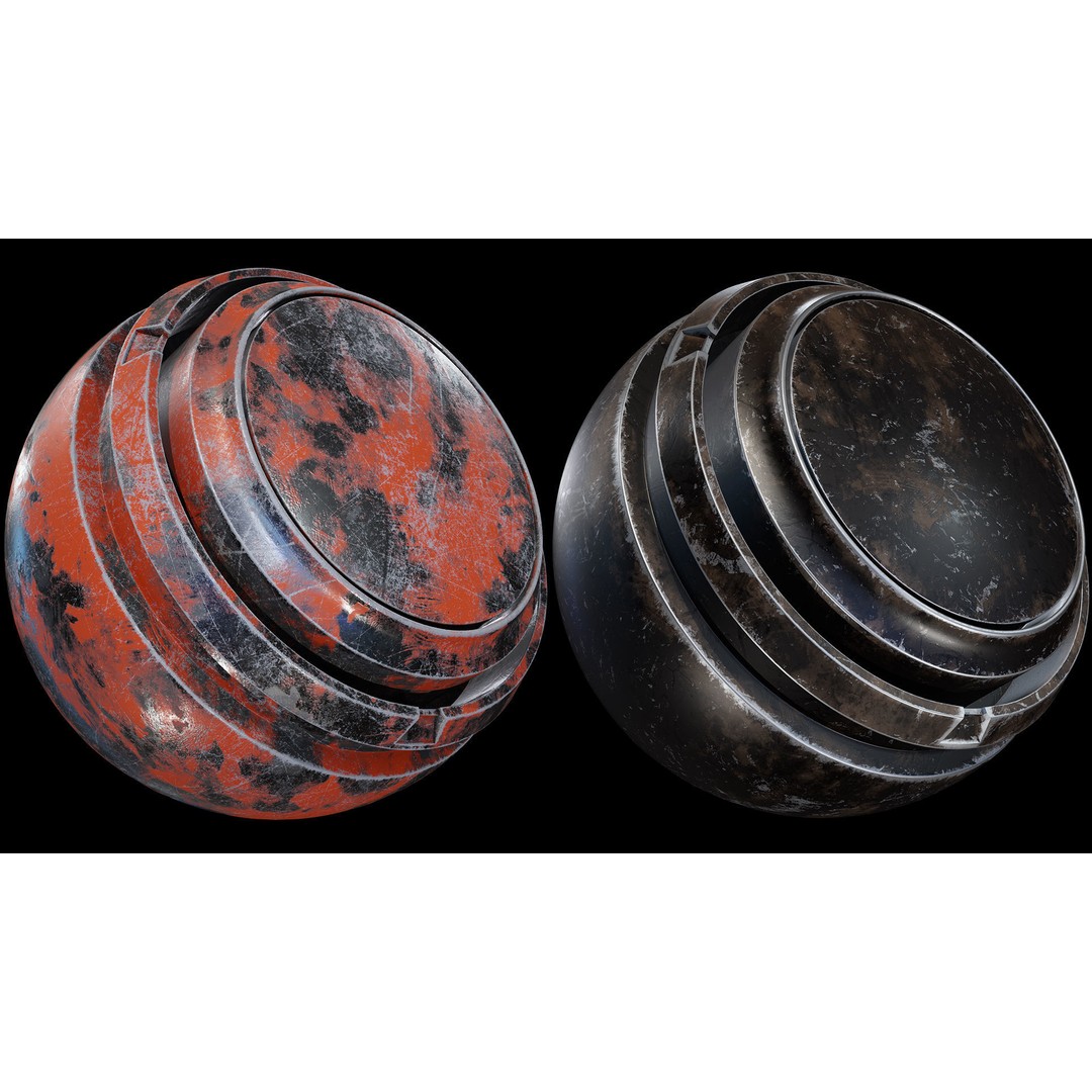 40 Metal Smart Material Textures 3D Model – PBR Customizable Assets - View 15