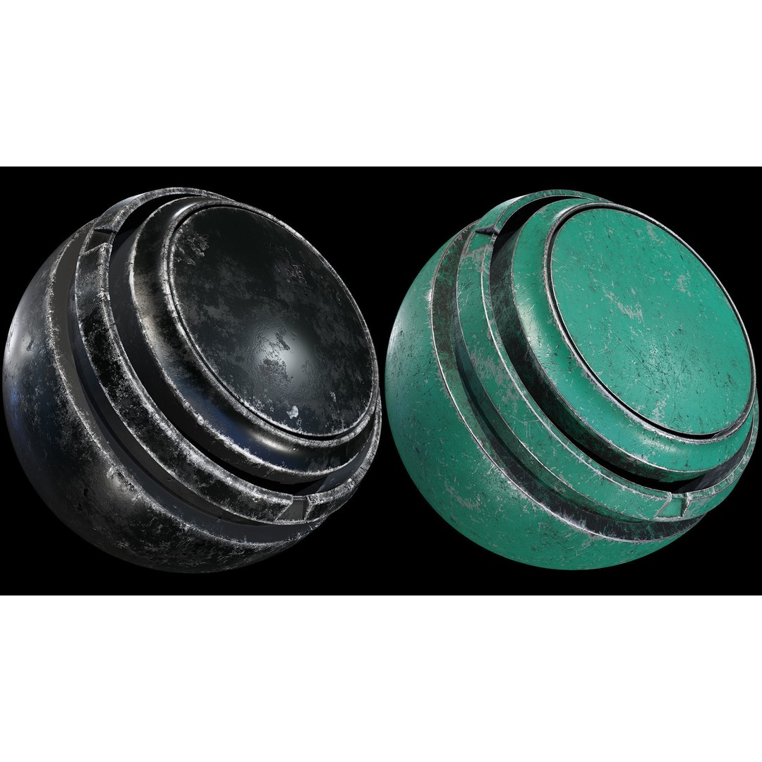 40 Metal Smart Material Textures 3D Model – PBR Customizable Assets - View 16