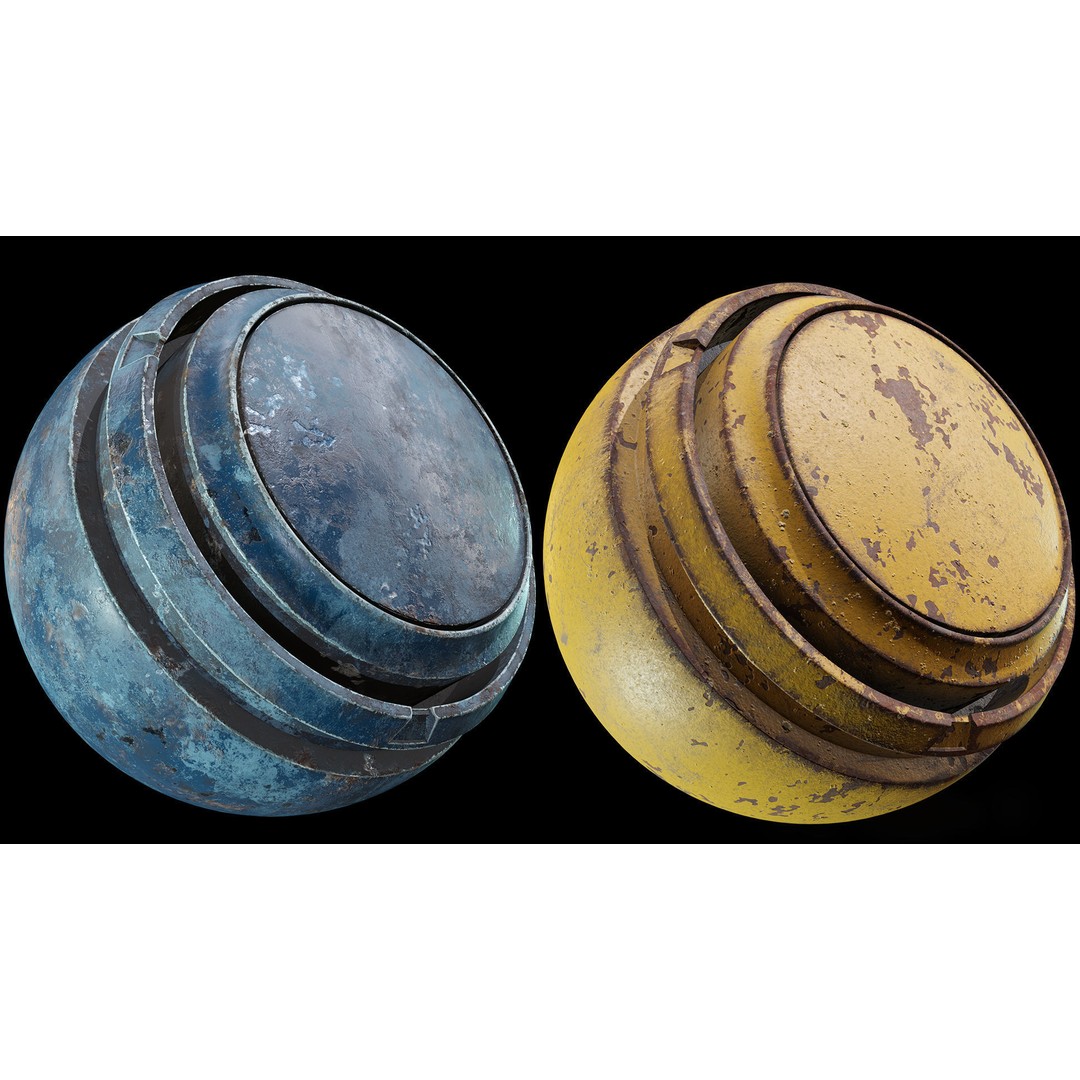 40 Metal Smart Material Textures 3D Model – PBR Customizable Assets - View 18