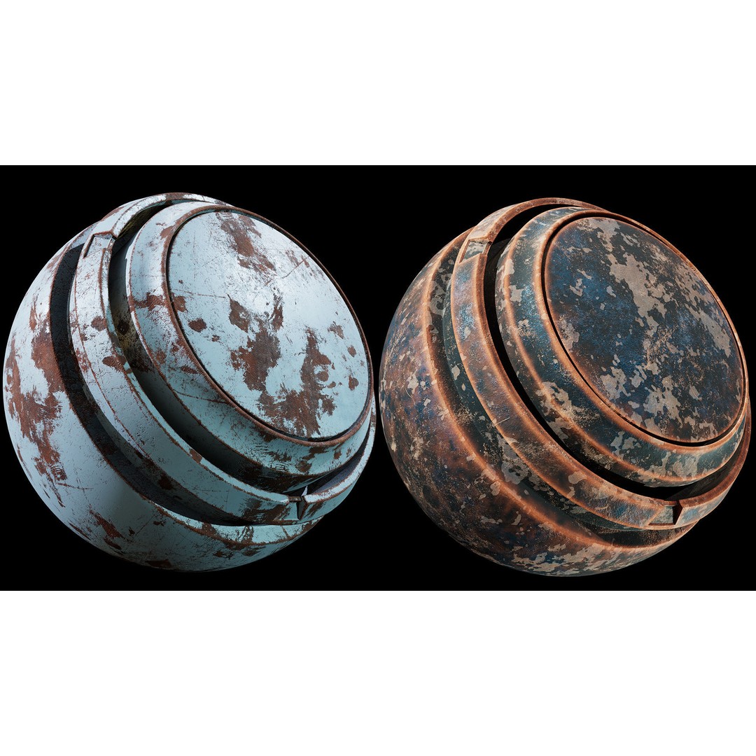 40 Metal Smart Material Textures 3D Model – PBR Customizable Assets - View 20
