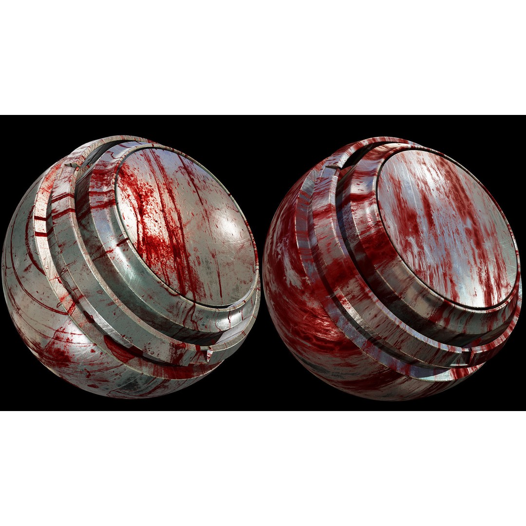 40 Metal Smart Material Textures 3D Model – PBR Customizable Assets - View 21