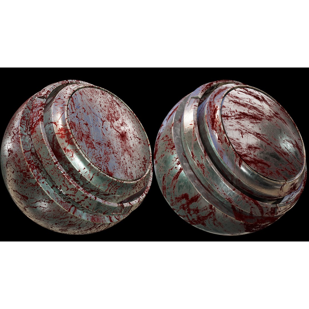 40 Metal Smart Material Textures 3D Model – PBR Customizable Assets - View 22